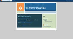 Desktop Screenshot of mrmorrisclass.blogspot.com