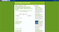 Desktop Screenshot of crazyrugby.blogspot.com