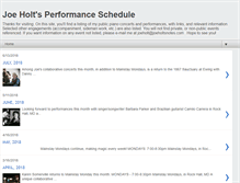 Tablet Screenshot of joesschedule.blogspot.com