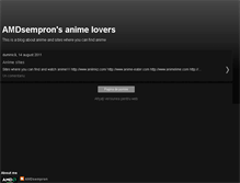 Tablet Screenshot of amdsempron-anime-lovers.blogspot.com