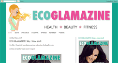 Desktop Screenshot of ecoglamazine.blogspot.com