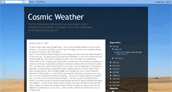 Desktop Screenshot of cosmicweather.blogspot.com