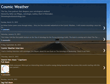 Tablet Screenshot of cosmicweather.blogspot.com