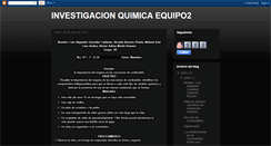 Desktop Screenshot of investigacionquimica2.blogspot.com