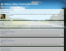 Tablet Screenshot of hickoryvalleycommunitychurch.blogspot.com