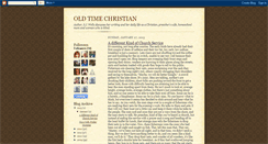 Desktop Screenshot of oldtimechristian.blogspot.com