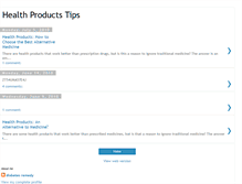 Tablet Screenshot of healthproductstips.blogspot.com