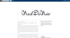 Desktop Screenshot of nicoldenoir.blogspot.com