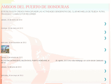 Tablet Screenshot of amigosdelpuertodehonduras.blogspot.com