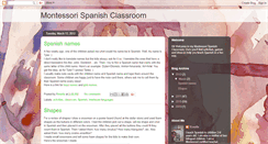 Desktop Screenshot of montessorispanishclassroom.blogspot.com