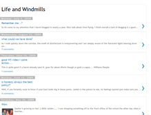 Tablet Screenshot of lifeandwindmills.blogspot.com