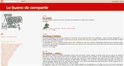 Desktop Screenshot of lobuenodecompartir.blogspot.com