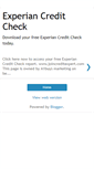 Mobile Screenshot of experian-check.blogspot.com