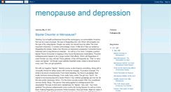 Desktop Screenshot of menopauseanddepression.blogspot.com