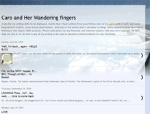 Tablet Screenshot of caroandherwanderingfingers.blogspot.com