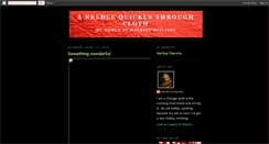 Desktop Screenshot of needleandcloth.blogspot.com