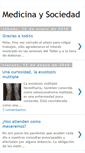 Mobile Screenshot of lamedicinaylasociedad.blogspot.com