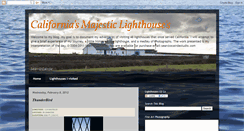 Desktop Screenshot of lighthousesofcalifornia.blogspot.com