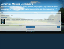 Tablet Screenshot of lighthousesofcalifornia.blogspot.com