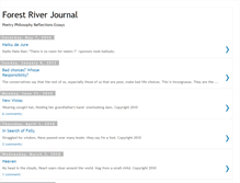 Tablet Screenshot of forestriverjournal.blogspot.com