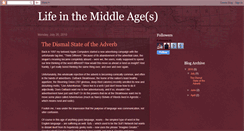 Desktop Screenshot of lifeinthemiddleage.blogspot.com