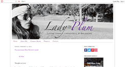Desktop Screenshot of ladyinplum.blogspot.com