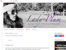 Tablet Screenshot of ladyinplum.blogspot.com