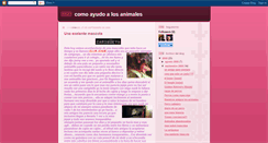 Desktop Screenshot of janneth-comoayudoalosanimales.blogspot.com