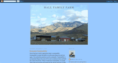 Desktop Screenshot of hallfamilyfarm.blogspot.com