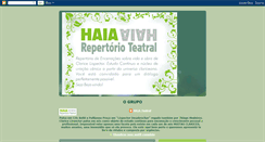 Desktop Screenshot of haiateatral.blogspot.com