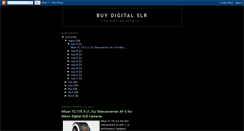 Desktop Screenshot of buy-digital-slr.blogspot.com