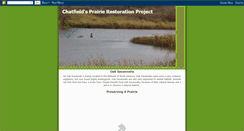 Desktop Screenshot of chatfieldprairieproject.blogspot.com