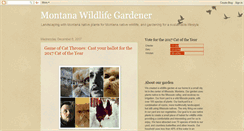 Desktop Screenshot of montanawildlifegardener.blogspot.com