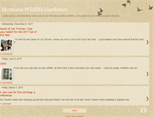 Tablet Screenshot of montanawildlifegardener.blogspot.com