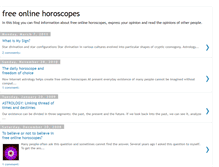 Tablet Screenshot of freeonlinehoroscopes.blogspot.com