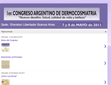 Tablet Screenshot of congresodermocosmiatria.blogspot.com