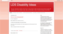 Desktop Screenshot of ldsdisabilityideas.blogspot.com