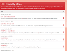 Tablet Screenshot of ldsdisabilityideas.blogspot.com
