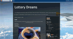 Desktop Screenshot of lottery-dreams.blogspot.com