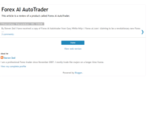 Tablet Screenshot of forex-ai-autotrader.blogspot.com