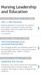 Mobile Screenshot of nursingleadershipandeducation.blogspot.com