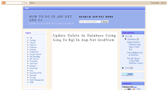 Desktop Screenshot of howinaspnet.blogspot.com