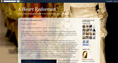 Desktop Screenshot of heartredeemed.blogspot.com