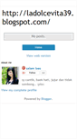 Mobile Screenshot of ladolcevita39.blogspot.com