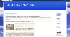 Desktop Screenshot of lastdayrapture.blogspot.com