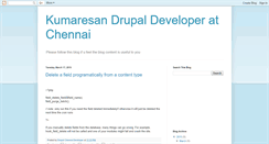 Desktop Screenshot of kumaresan-drupal.blogspot.com