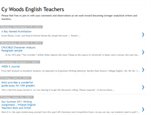 Tablet Screenshot of cywoodsenglish.blogspot.com