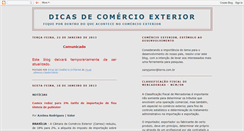 Desktop Screenshot of dicasdecomercioexterior.blogspot.com