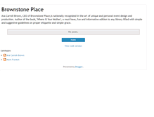 Tablet Screenshot of brownstoneplace.blogspot.com