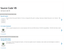 Tablet Screenshot of freesourcecodevisualbasic.blogspot.com